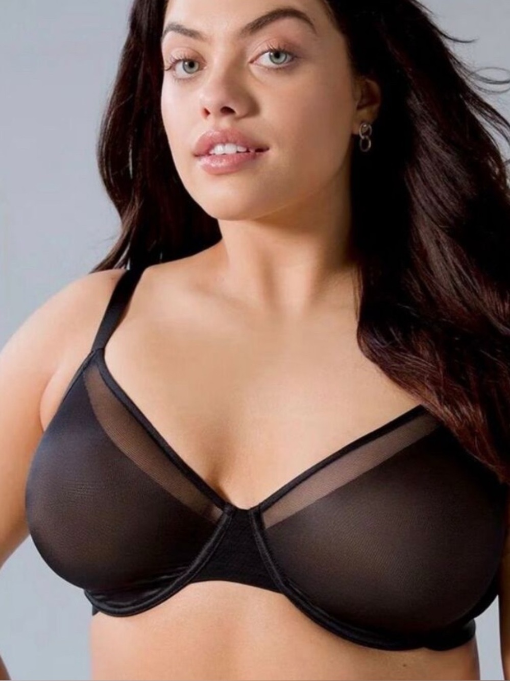 Soma Unbelievable Lift Scoop Balconette  Sheer Underwire Bra 38DDD
